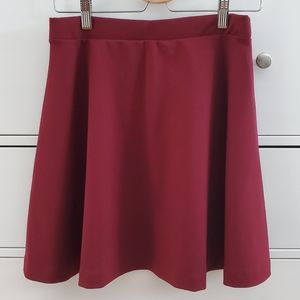 Old Navy maroon circle/skater skirt